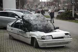 Meteor 'pogodio' Citro&euml;nov auto u zagrebačkoj Savskoj