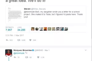 Musk prihvatio poslovni prijedlog desetogodišnjakinje