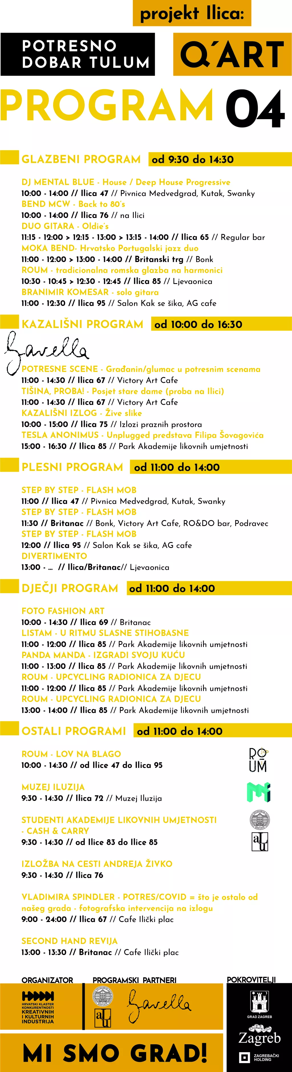 Projekt Ilica: Q&#39;art, 07.06.2020. - MI SMO GRAD!