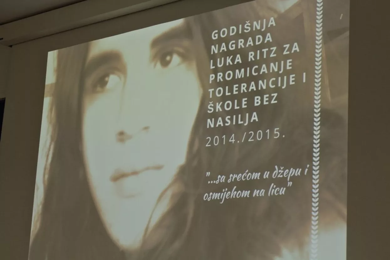 Danas u Hrvatskoj: dodjela godi&scaron;nje nagrade 'Luka Ritz' za promicanje tolerancije i &scaron;kole bez nasilja