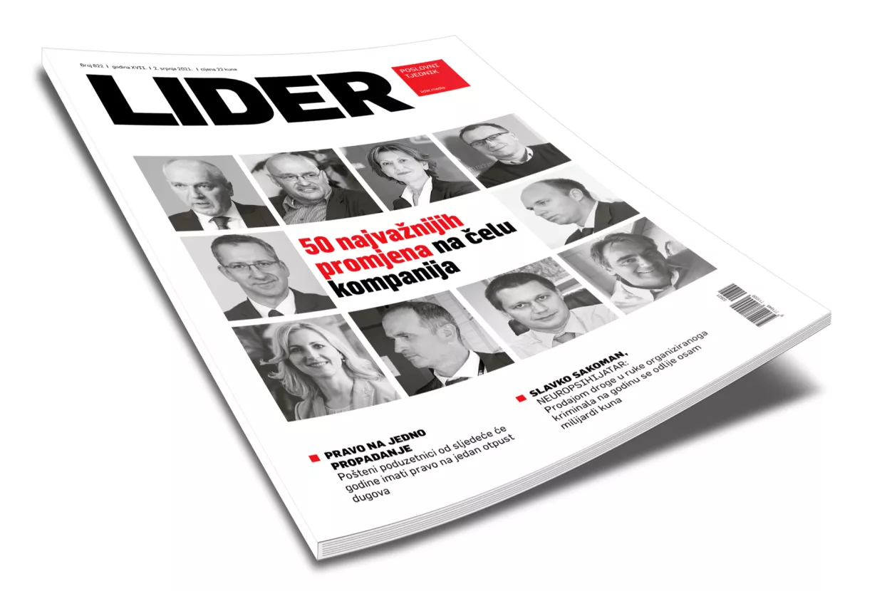 Novi broj Lidera donosi ekskluzivnu priču o 50 najvažnijih promjena na čelu kompanija