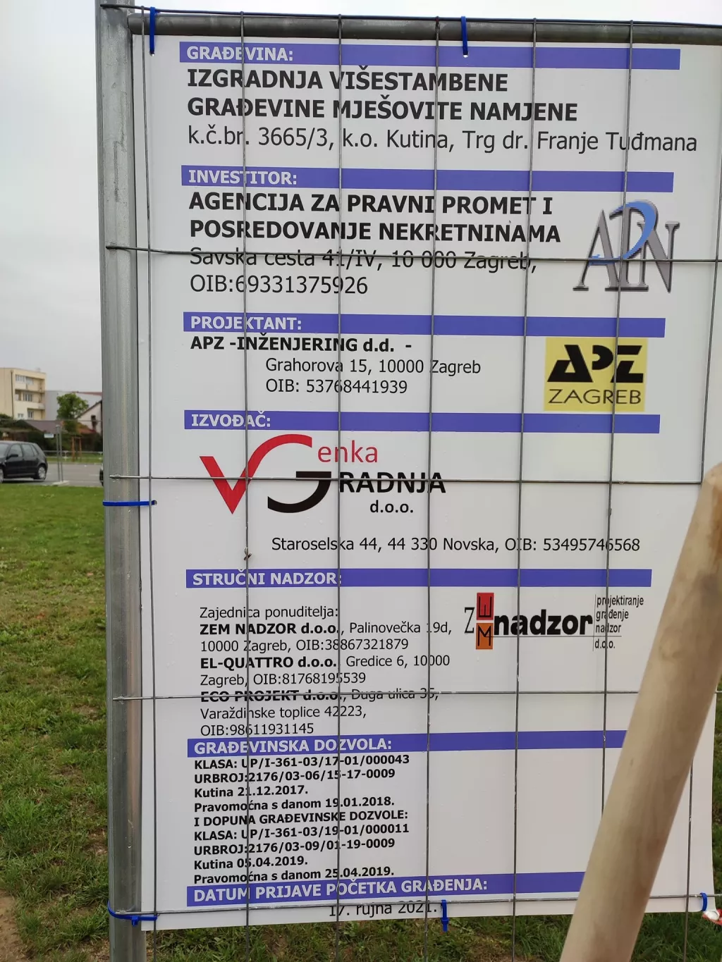 Započela gradnja zgrade na Trgu dr. Franje Tuđmana u Kutini