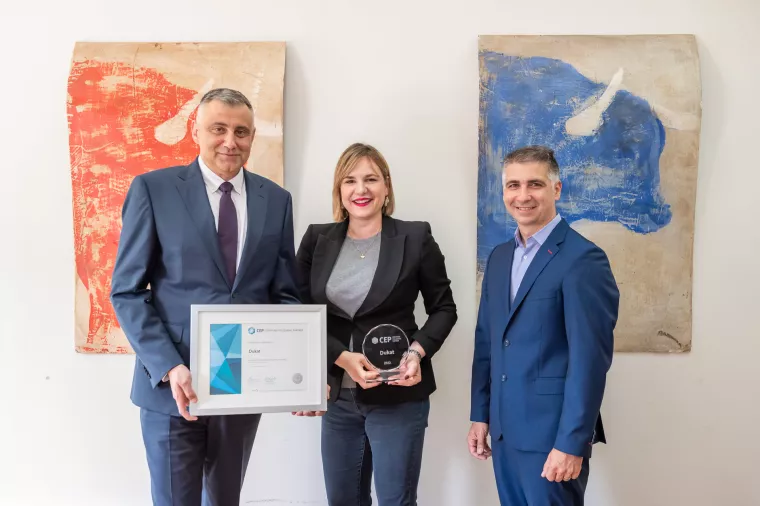 Dukatu drugu godinu zaredom dodijeljen certifikat Poslodavac partner