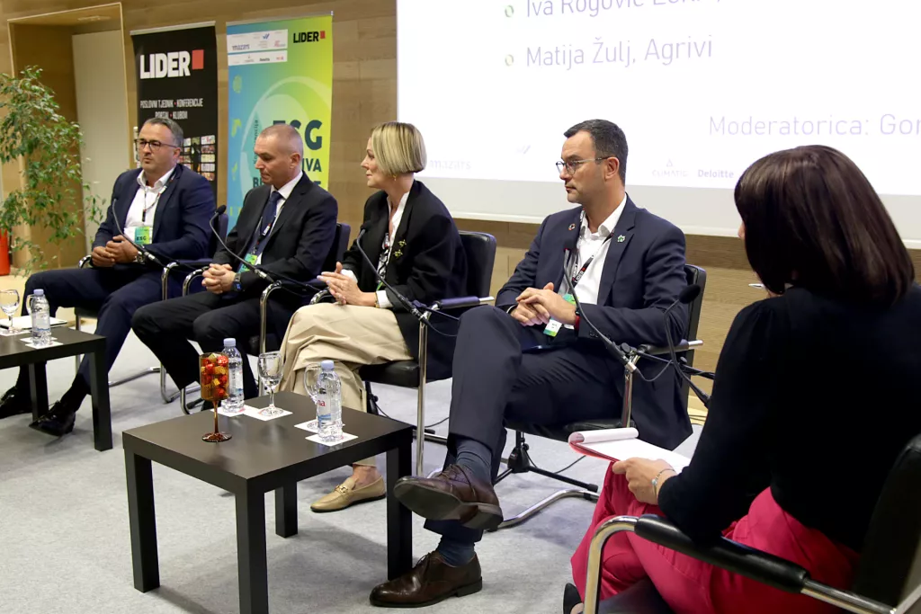 ESG - Održiva budućnost. Panel E: Dino Novosel, Stjepan Roglić, Iva Rogović Lekić, Matija Žulj i Gordana Gelenčer