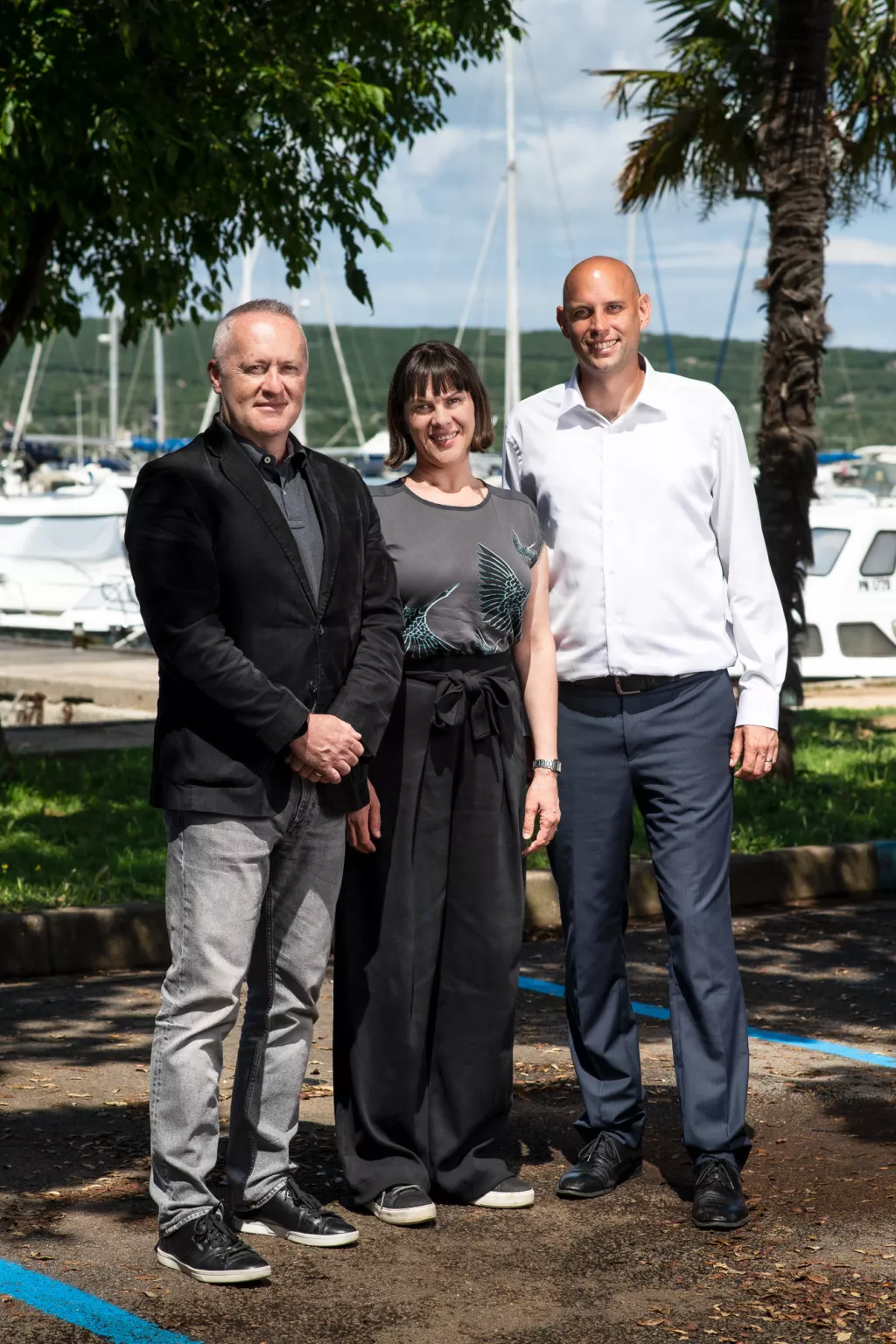 Denijel Bolfan (A1), Ivana Barešić (A1), Daniel Strčić (načelnik Općine Punat)