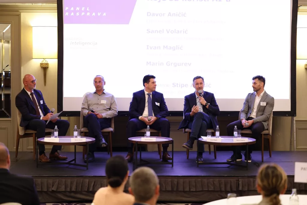 Stipe Anušić, Davor Aničić, Sanel Volarić, Ivan Maglić, Marin GrgurevAmCham panel