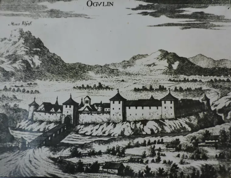 thumbnail Frankopanska utvrda Ogulin, koju je dao sagraditi knez Bernardin Frankopan, izvor Zavičajni muzej Ozalj