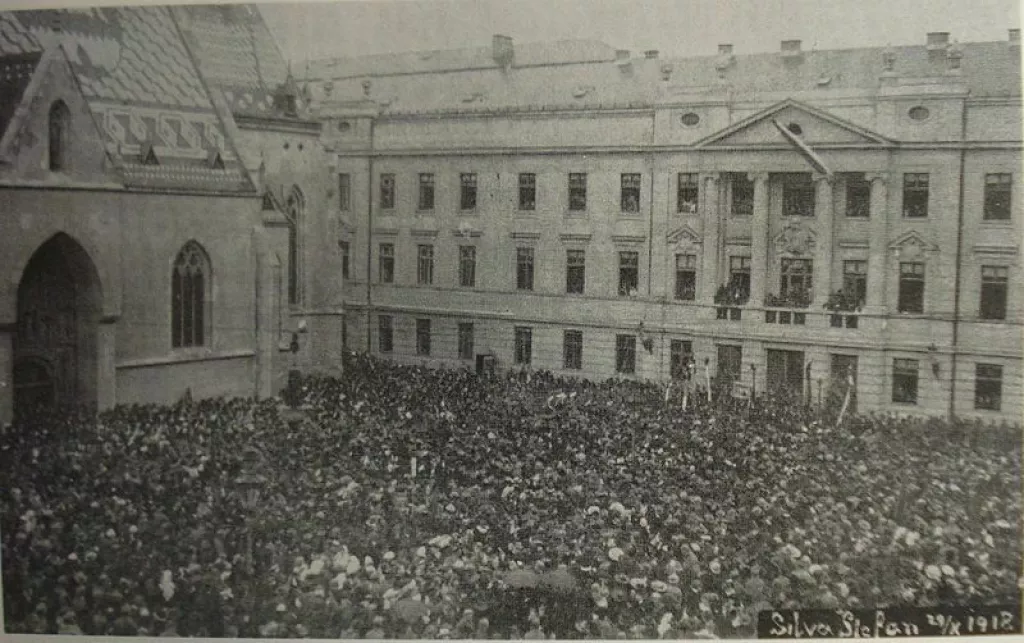 Hrvati pozdravljaju proglašenje raskida veza s Austro-Ugarskom, Silva Štefan