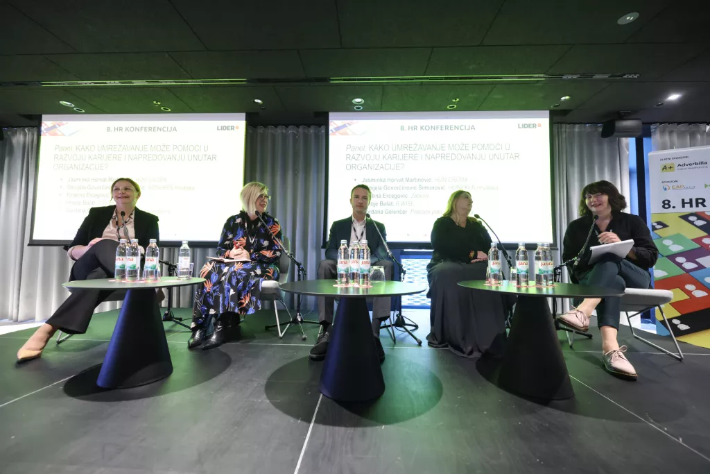 8. HR konferencijaPanel: Kako umrežavanje može pomoći u razvoju karijere i napredovanja unutarorganizacije?Kristina Ercegović, Danijela Govorčinović Šimunović, Hrvoje Bulat, Jasminka Horvat Martinović, Gordana Gelenčer