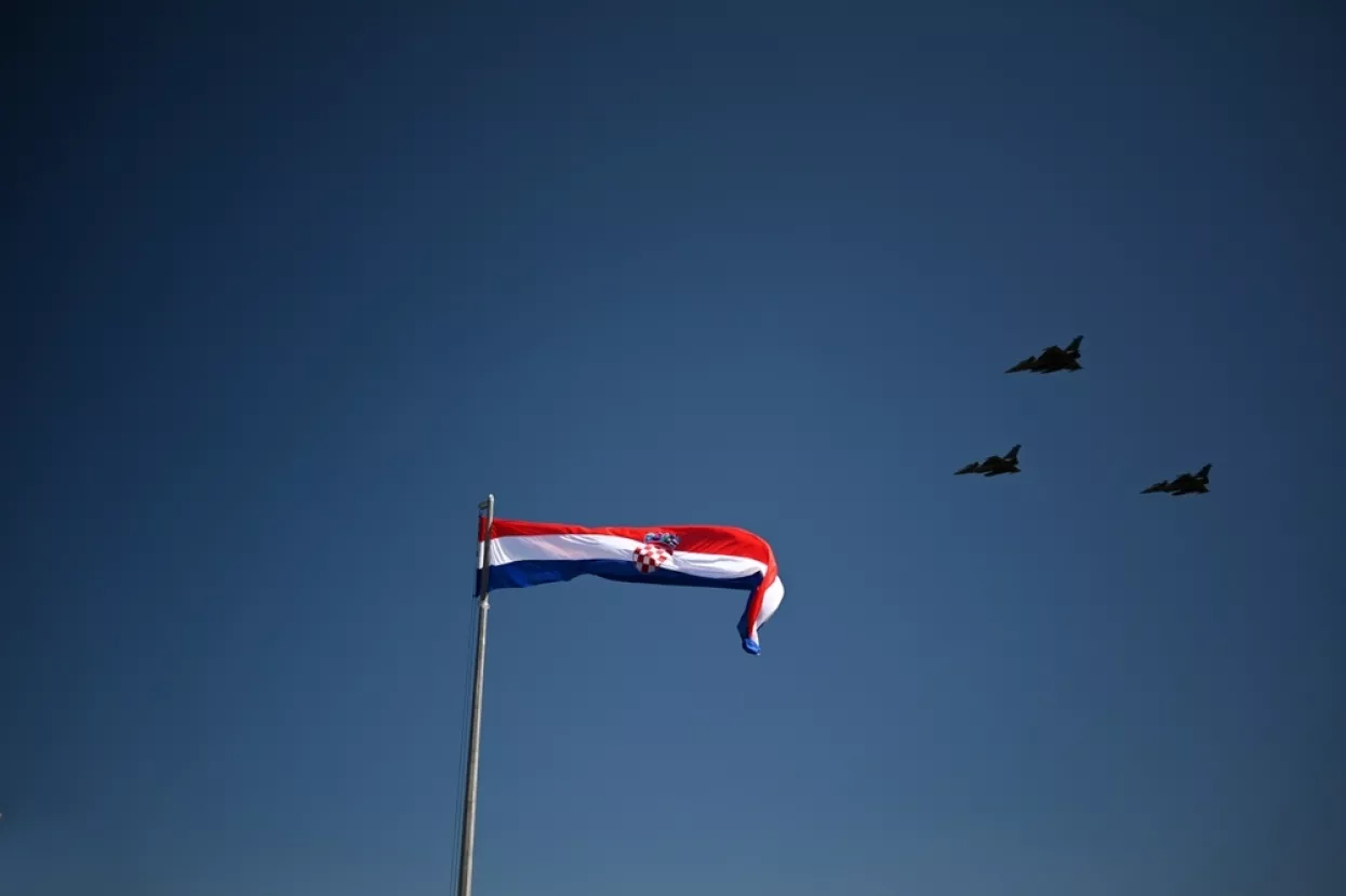 Knin, Croatia – August 5, 2024. In Knin during the anniversary of Operation Storm.