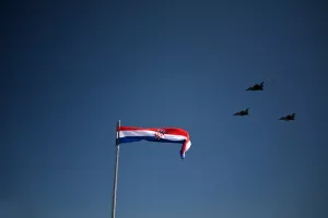 Knin, Croatia – August 5, 2024. In Knin during the anniversary of Operation Storm.