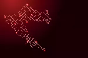 Hrvatska, Croatia, karta 