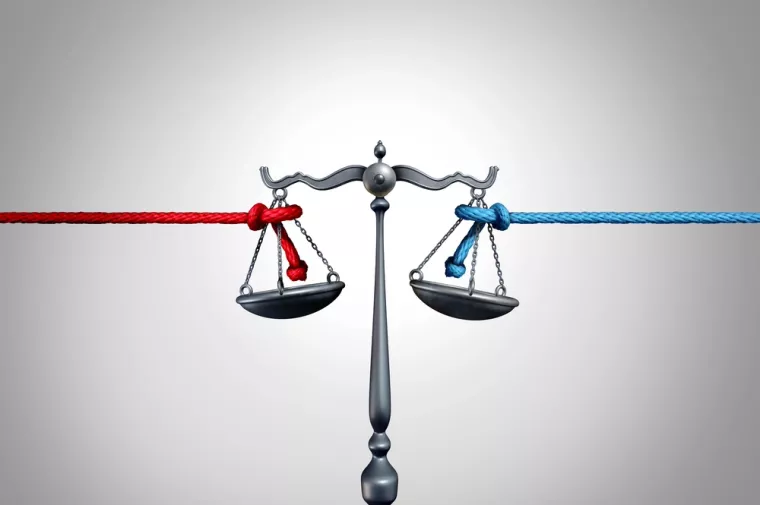 ljevica i desnica, crveni i plavi, politika