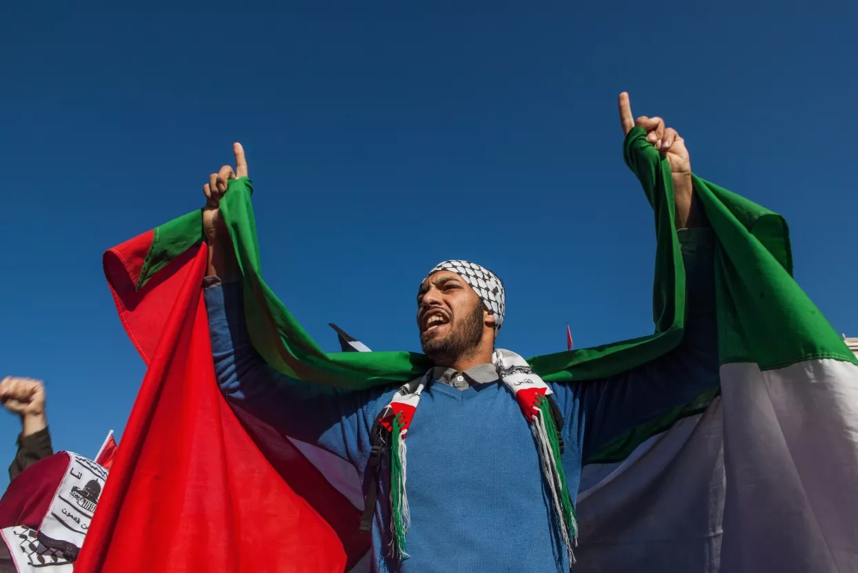 prosvjednik u Maroku