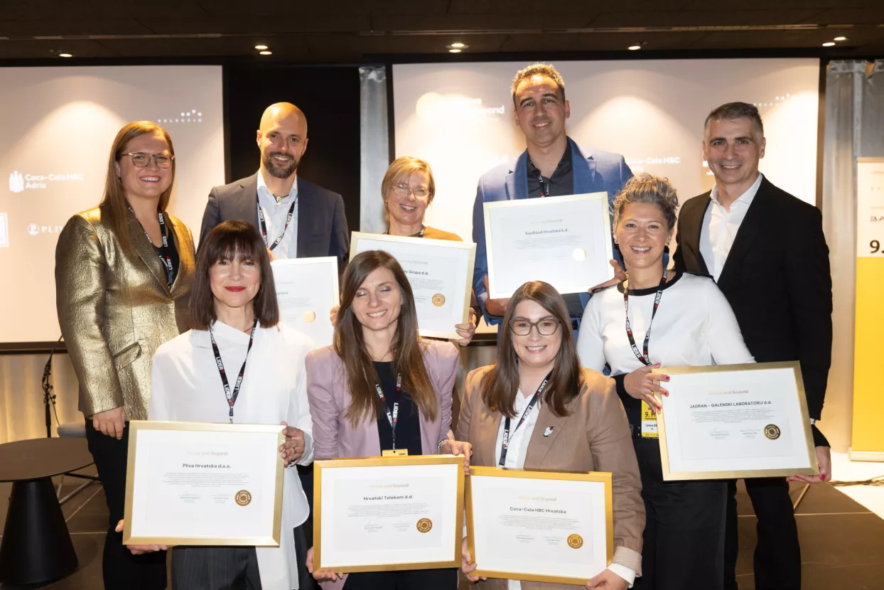 9. HR konferencijaDodjela Above and beyond certifikata