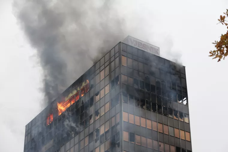 Požar na Vjesnikovom nebodeu