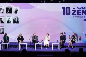 Žene u biznisu 2025.Razgovor s najmoćnijimNikolina Dizdar Čehulić, Nataša Rapaić, Andrea Pavlović, Zsuzsanna Ortutay, Lada Tedeschi Fiorio, Aleksandra Rašić