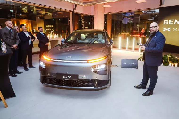 Otvorenje auto salona Benussi i predstavljanje automobila marke Xpeng. Foto: Marko Todorov/CROPIX