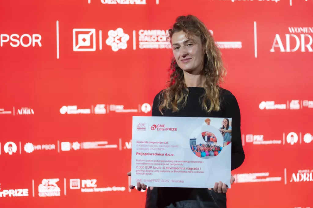 Ivana Pavić, direktorica tvrtke Poljoprivrednica, osvojila je 2. mjesto u kategoriji Zajednica
