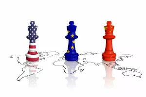 Chess made from USA, EU and China  