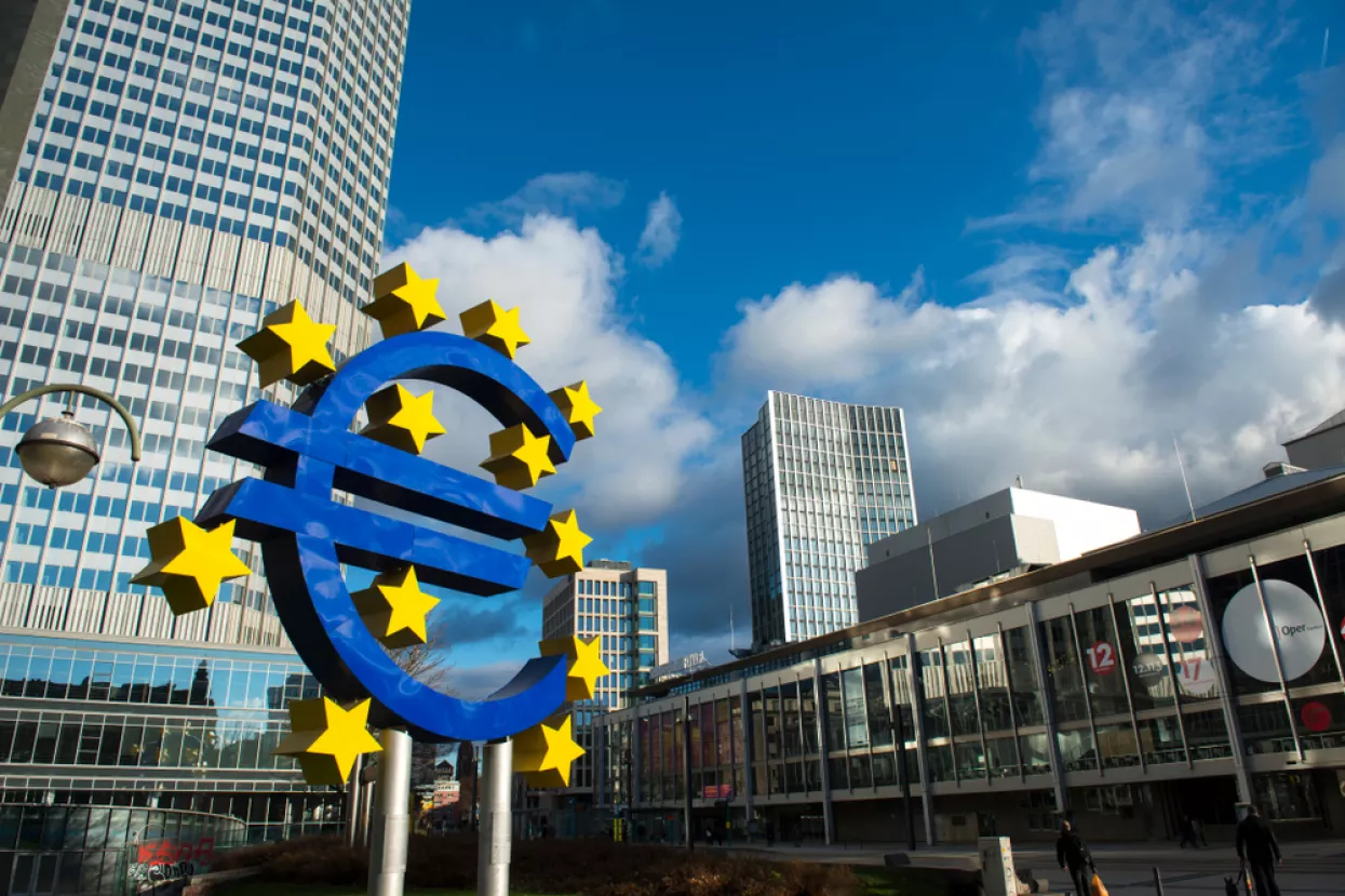 The European Central Bank is the central bank for the euro and administers monetary policy of the eurozone. The headquarter is in Frankfurt, Germany,December 2018eurozona, europodručje, ulazak u eurozonu, uvođenje eura