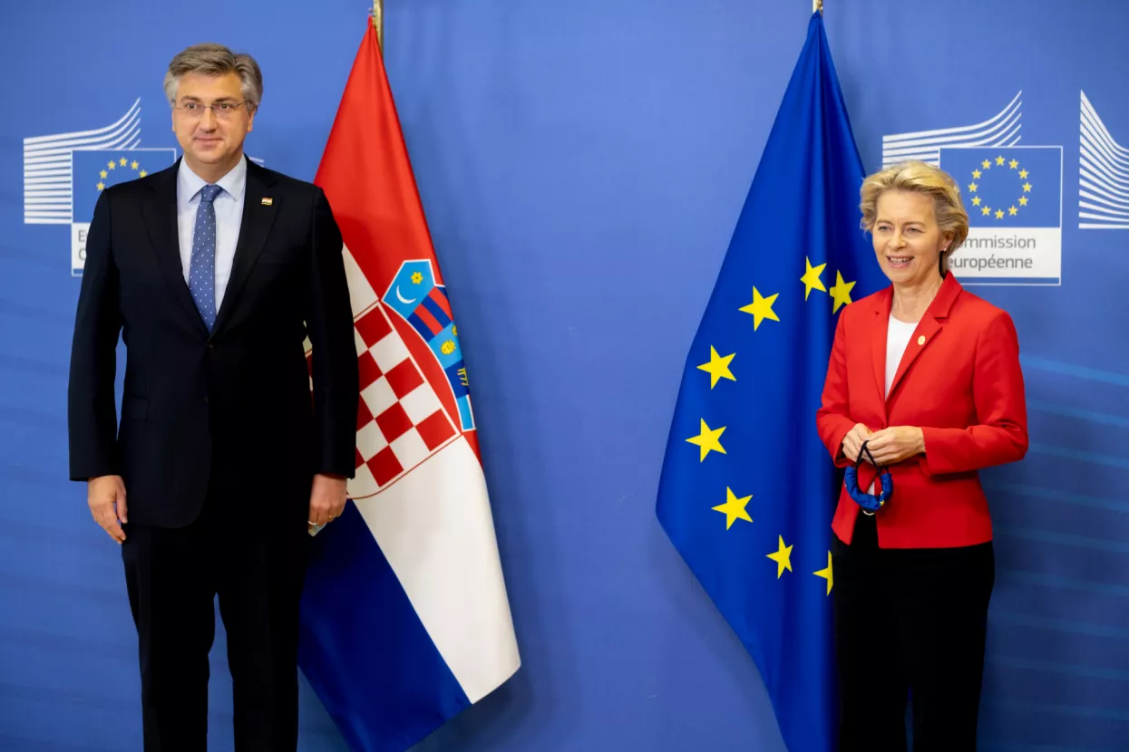 Andrej Plenković i Ursula&nbsp;von der Leyen 