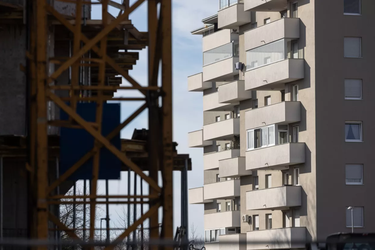 Gradili&scaron;te novih zgrada u zagrebačkom naselju Prečko.