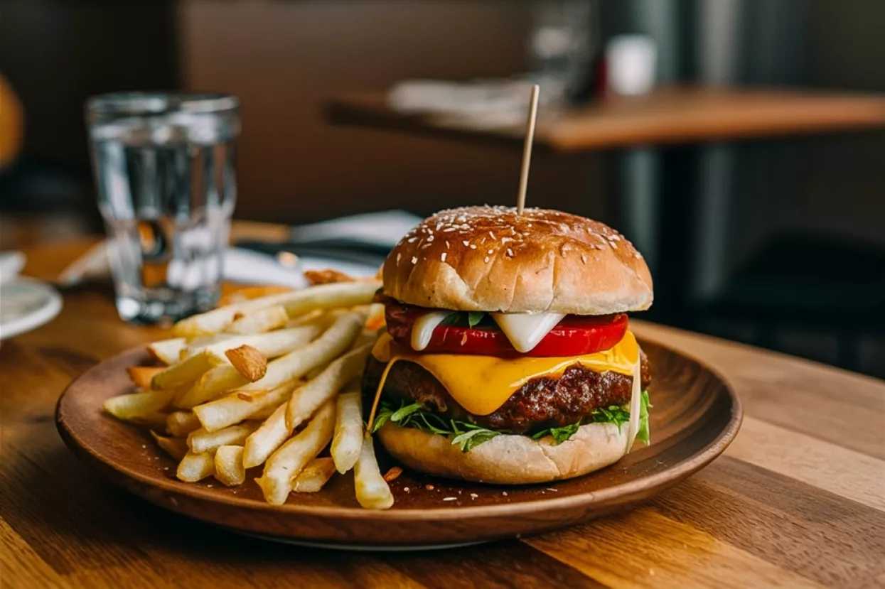 fast food, brza hrana, hamburger, krumpirići, pomfrit, restoran brze hrane