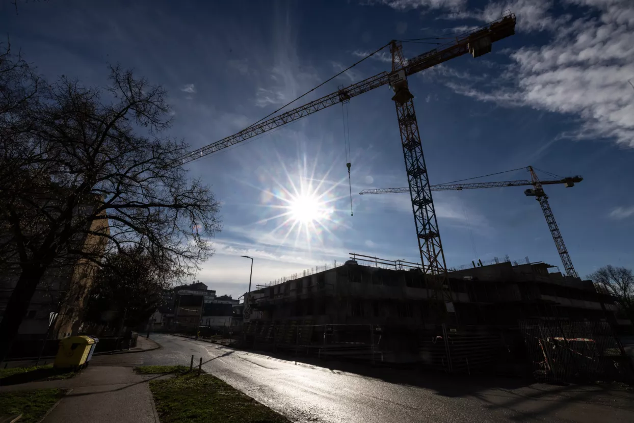 Gradili&scaron;te novih zgrada u zagrebačkom naselju Prečko.