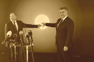 Biv&scaron;i predsjednik Uprave HEP-a Frane Barbarić i premijer Andrej Plenković