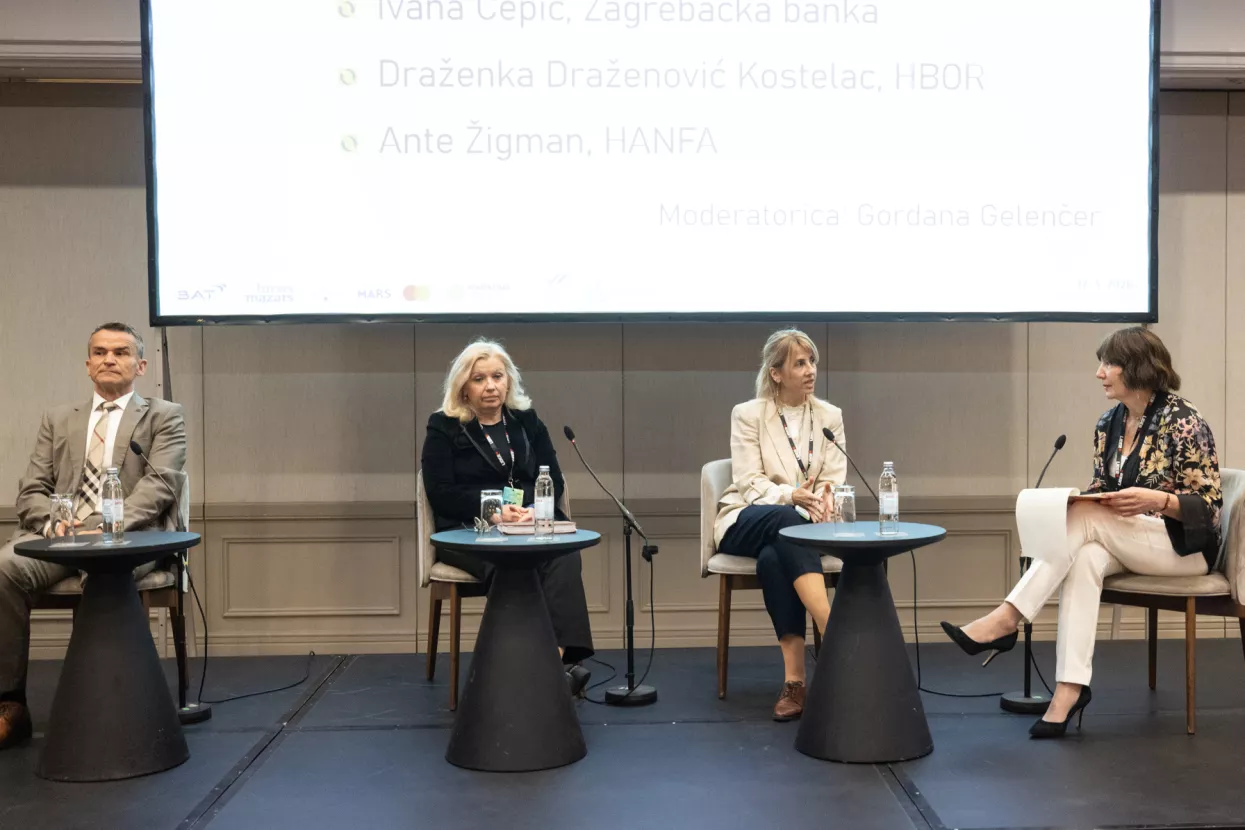 ESG- Održiva budućnost 20'26.1. panel: Procjena ESG rizika u financijskim instrumentima.Ante Žigman, Draženka Draženović Kostelac, Ivana Cepić, Gordana Gelenčer