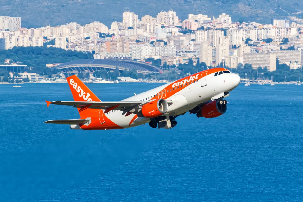 easyJet iznad Splita