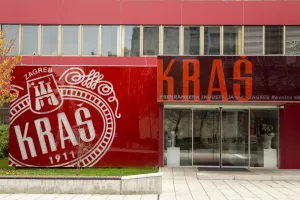 ZAGREB, CROATIA - NOVEMBER 15, 2014Kras chocolate Factory entrance in Zagreb, Croatia. Kra&scaron; the company that specializes in the production of confectionery and it is largest in Southeast Europe