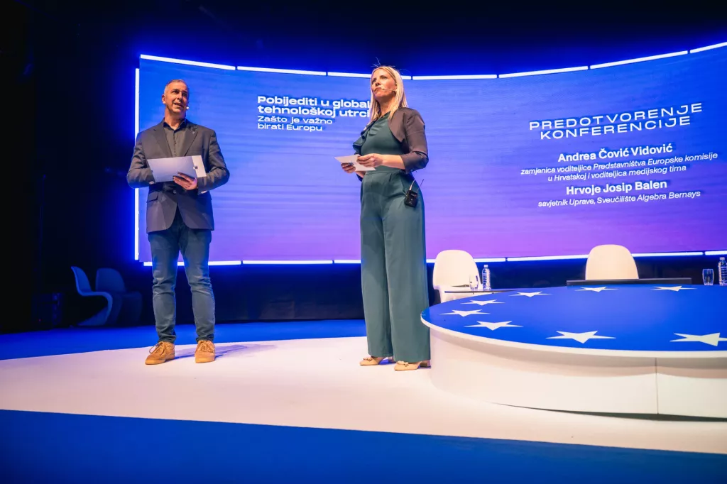 Hrvoje Josip Balen i Andrea Čović VidovićKonferencija Predstavni&scaron;tva Europske komisije u Hrvatskoj i Gospodarskog savjeta Sveučili&scaron;ta Algebra Bernays
