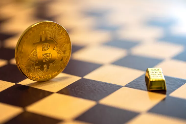 Bitcoin vs zlato