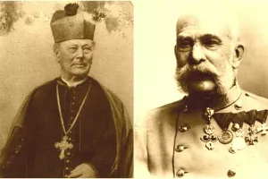 Biskup Josip Juraj Strossmayer i car Franjo Josip I.