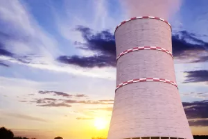 Nuklearna elektrana, dimnjak, nuklearna energija, energetika, struja, električna energija