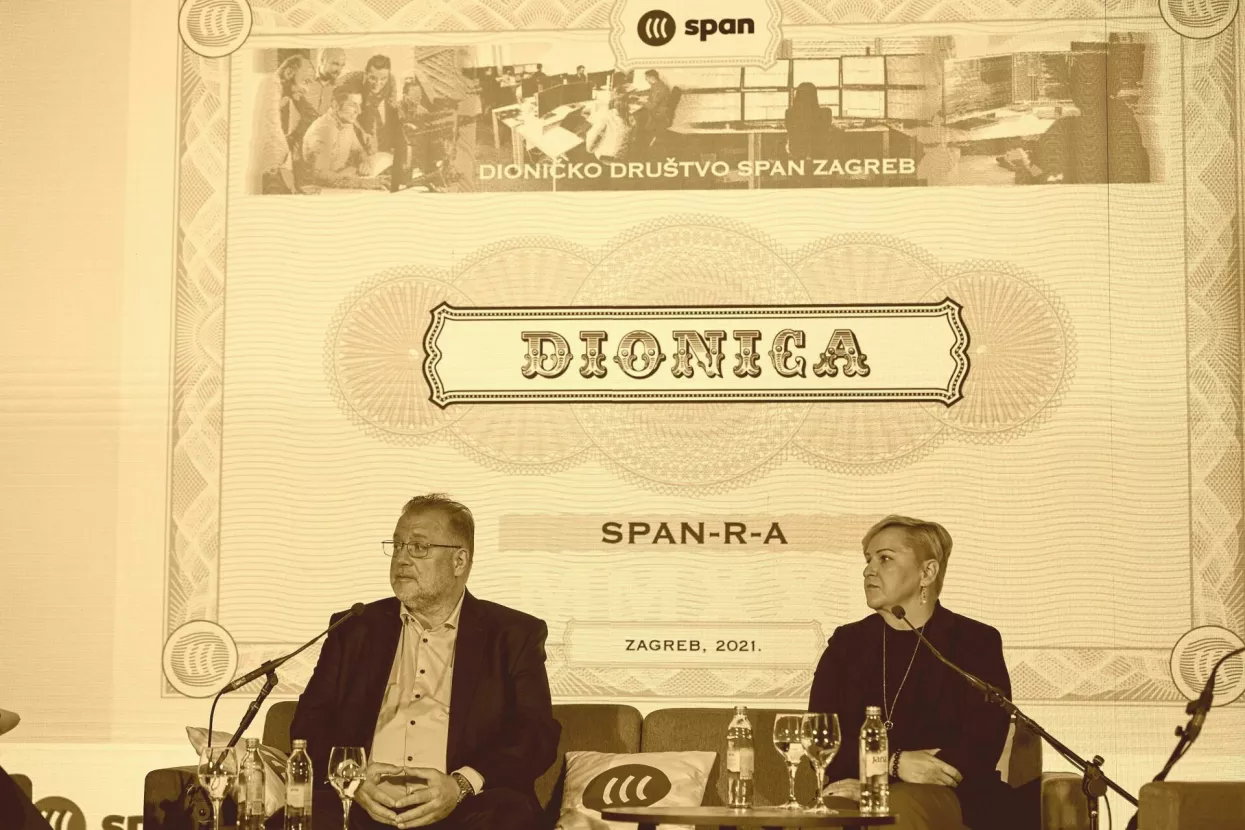 Nikola Dujmović (Span) i Ivana Gažić (Zagrebačka burza)