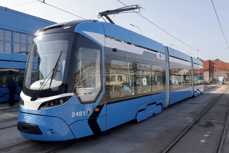 Predstavljanje novog niskopodnog tramvaja u ZET-u